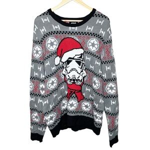 Ugly Sweater 2018‎ ThinkGeek Star Wars Storm Trooper Santa Claus Ugly Christmas